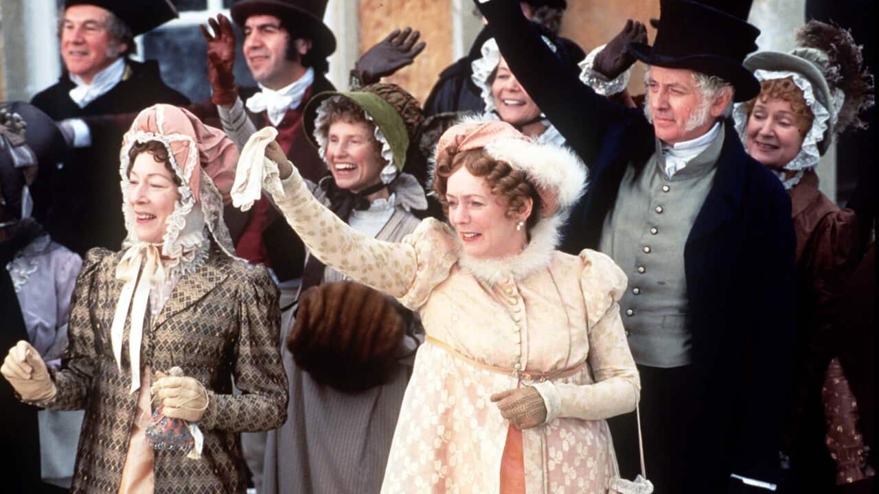 Alison Steadman and Benjamin Whitlow as Mr and Mrs Bennett, from the BBC's highly acclaimed costume drama Pride and Prejudice