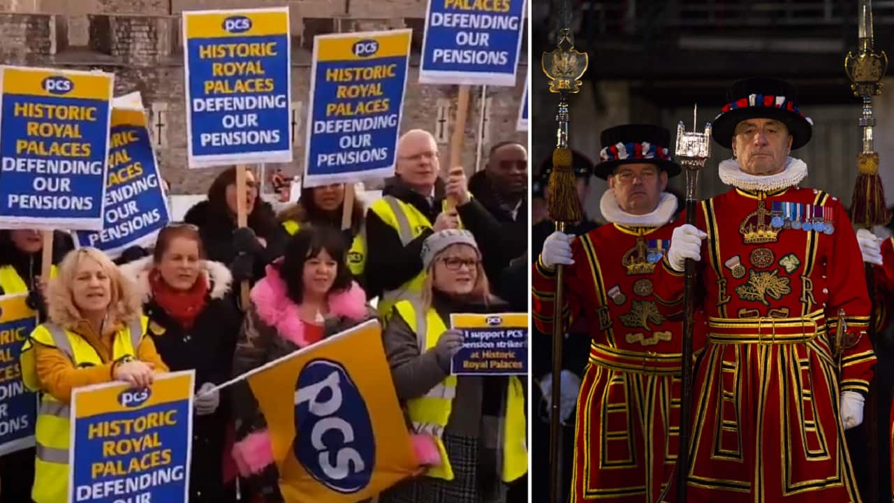 Beefeaters have held a strike.