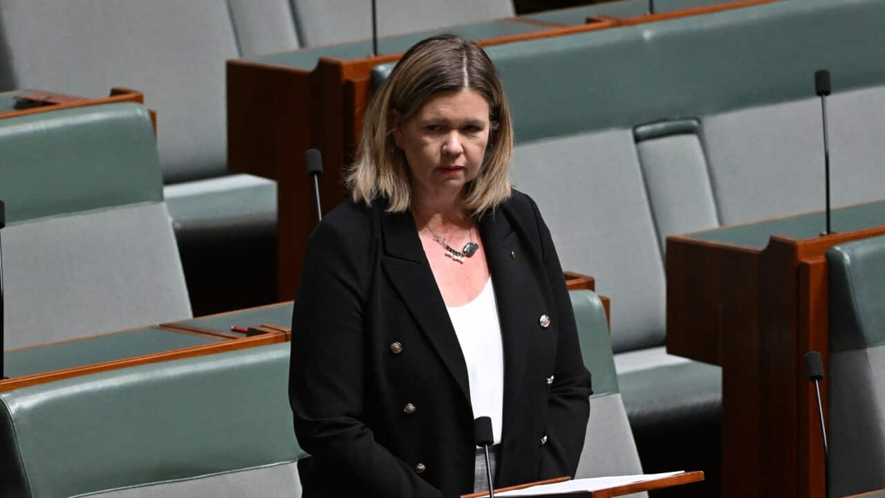 Liberal MP Bridget Archer in a black suit jacket in the House of Representatives.