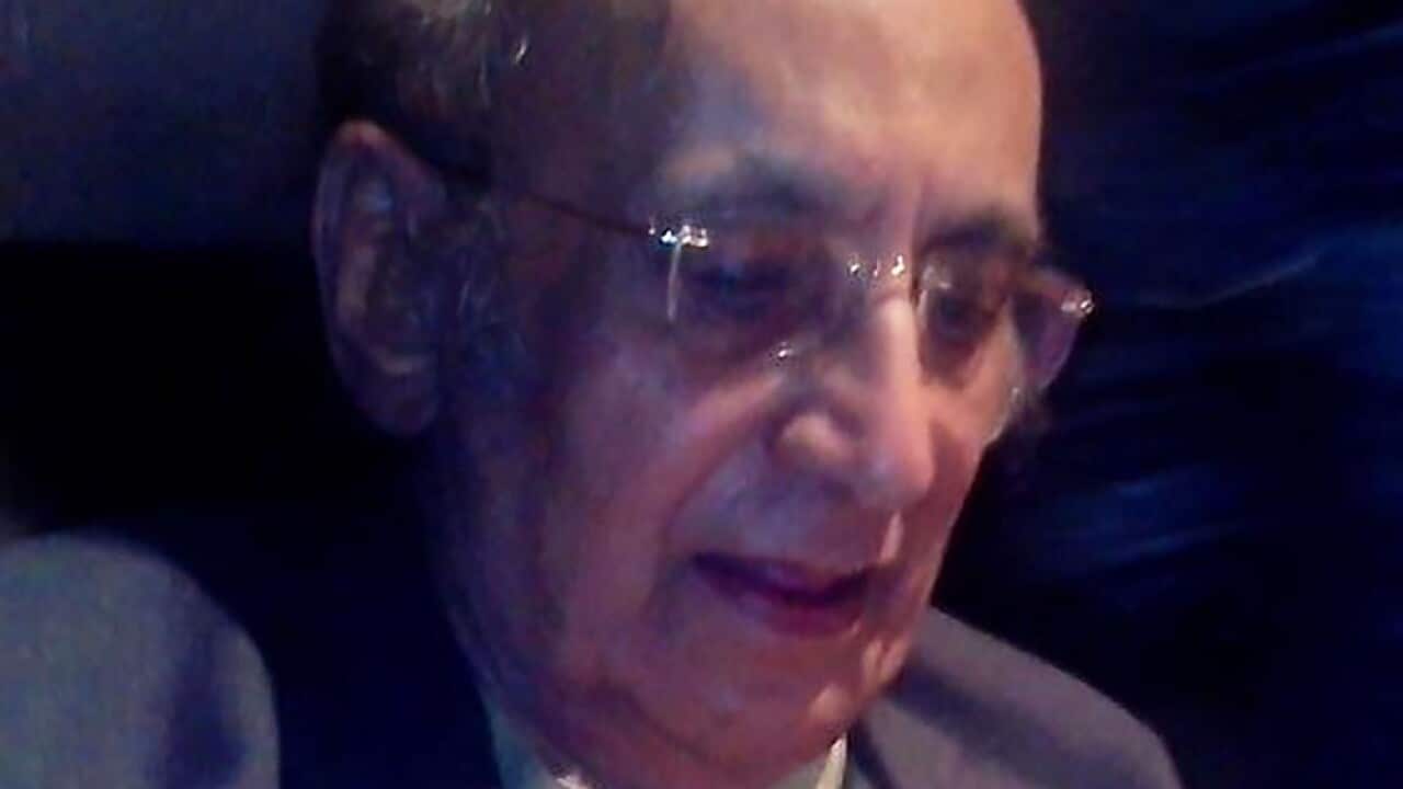 Indian poet Nida Fazli.