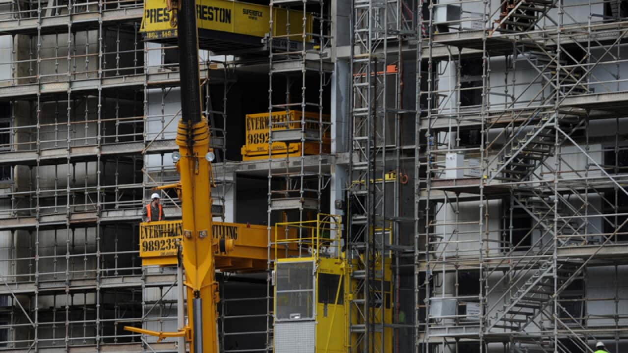 Construction on the Victoria Square precinct