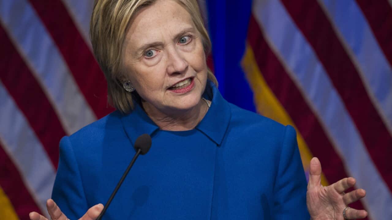 Hillary Clinton speaks in Washington