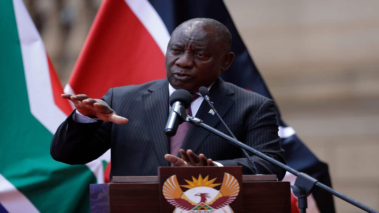 South African President Cyril Ramaphosa.