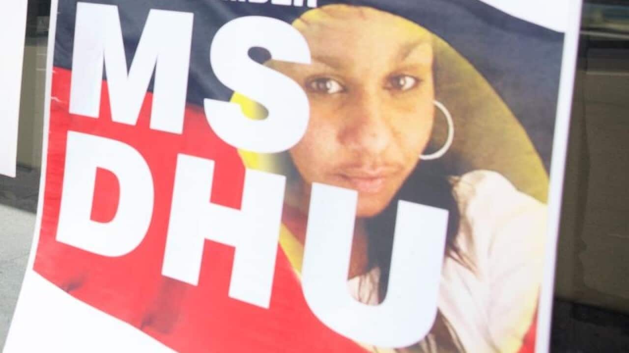 Ms Dhu poster (file image)
