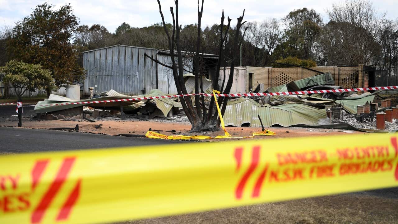 A number of homes were lost when an out-of-control bushfire swept through the northern NSW village of Rappville.