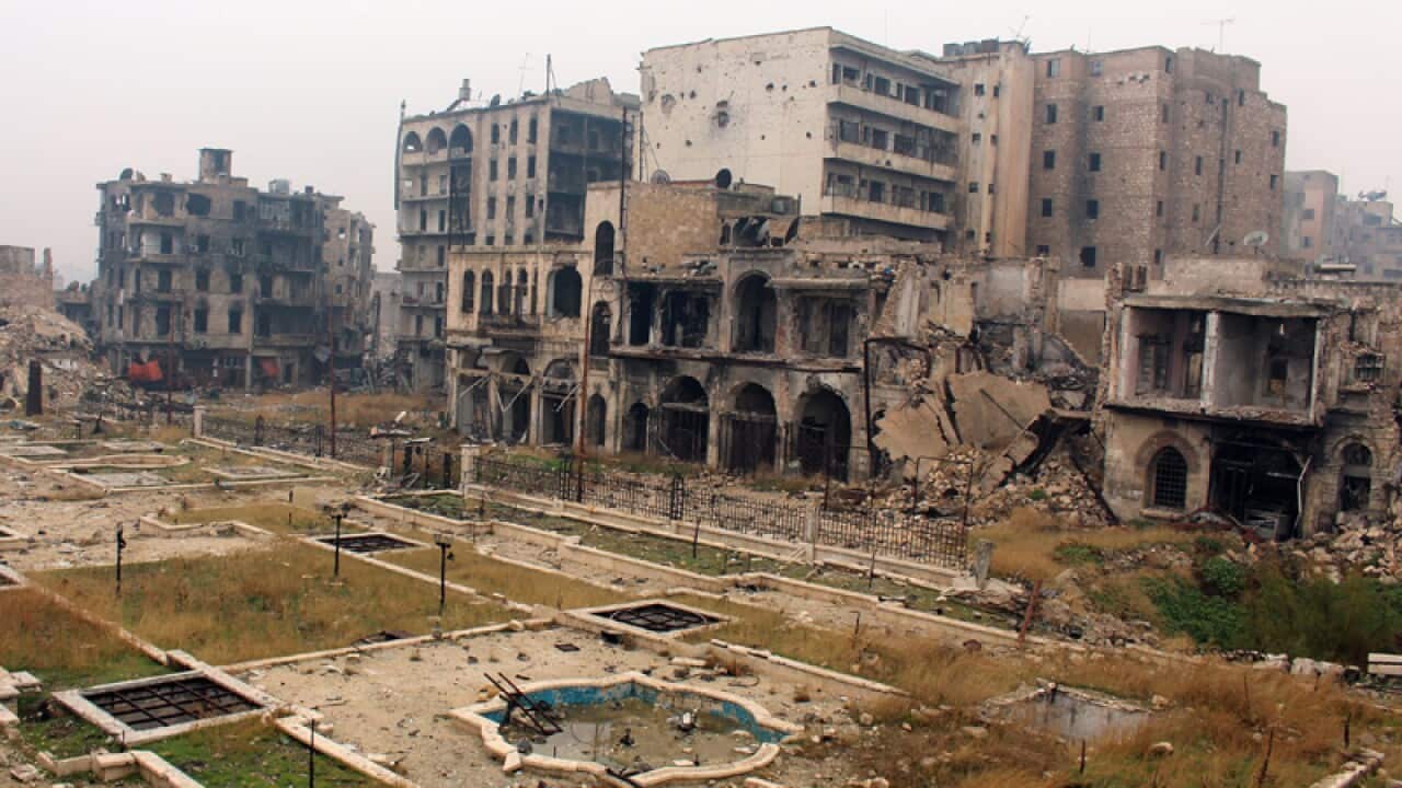 Umayyad Mosque in the eastern neighborhoods of Aleppo