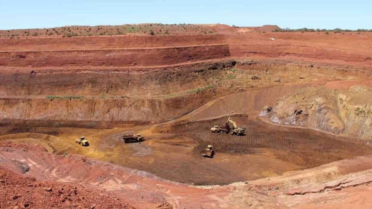 Lynas’s rare earths mine in Mount Weld Western Australia.