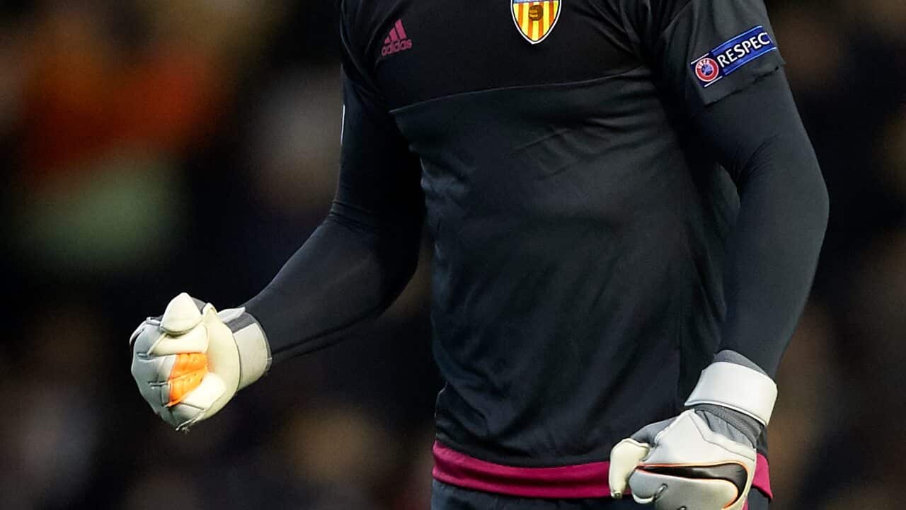 Mat Ryan Valencia UEFA Europa League Rapid Vienna