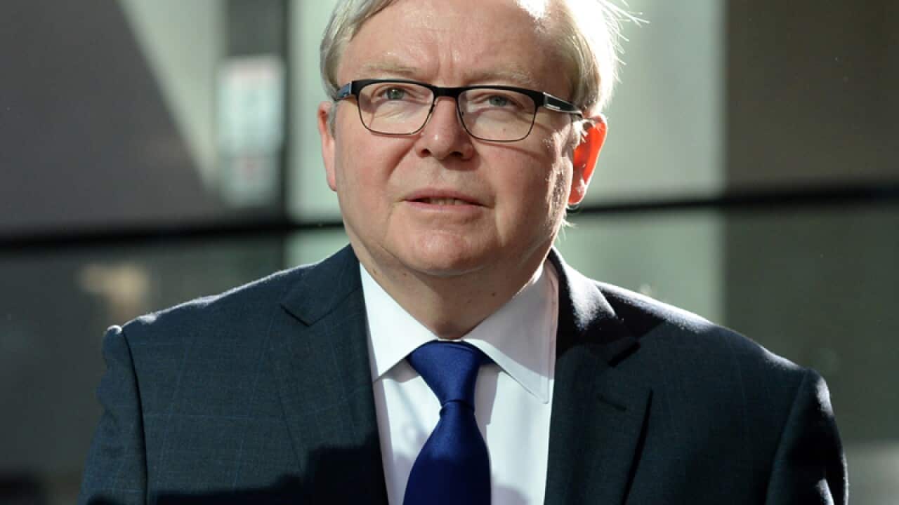 Former prime minister Kevin Rudd