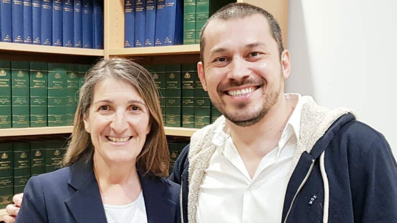 Andres Sayago y Maria Vamvakinou