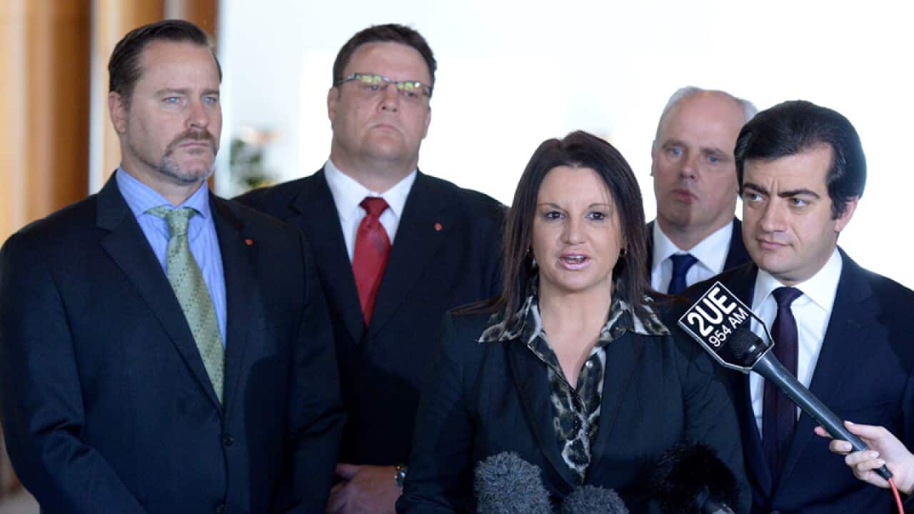 A coalition of senators blocking the proposal.