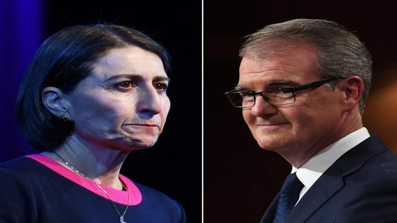 NSW Premier Gladys Berejiklian and NSW Labor leader Michael Daley.