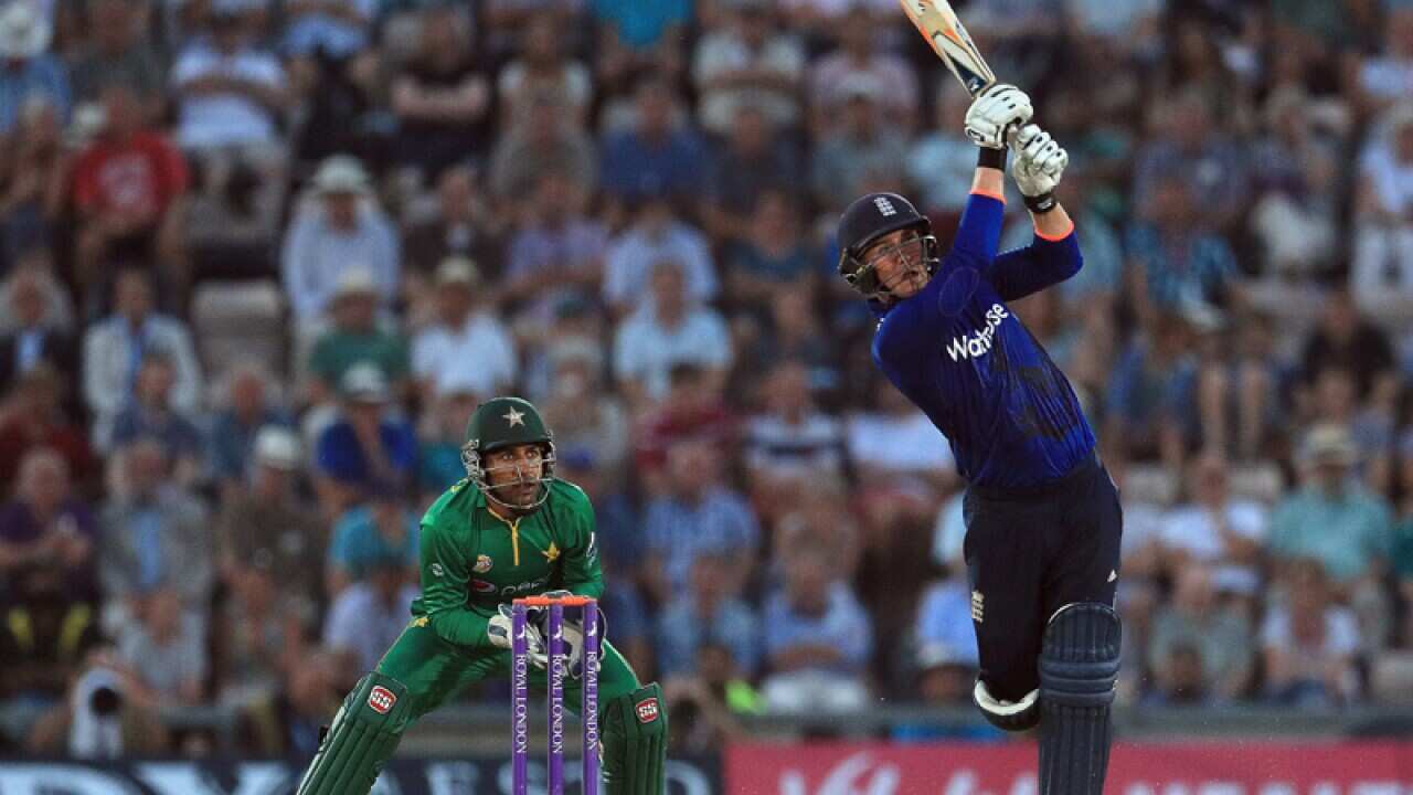 England batsman Jason Roy plays a shot