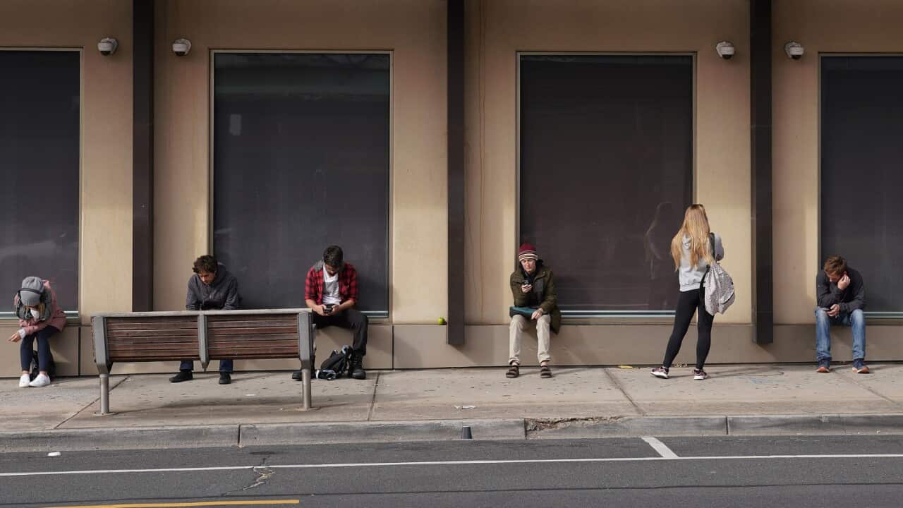Lining up outside Centrelink Source