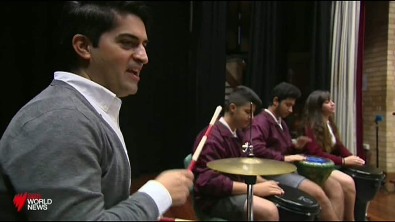 Iraqi refugee Evan Yako is sharing his love of music and drumming in the hope of inspiring diversity across cultures.