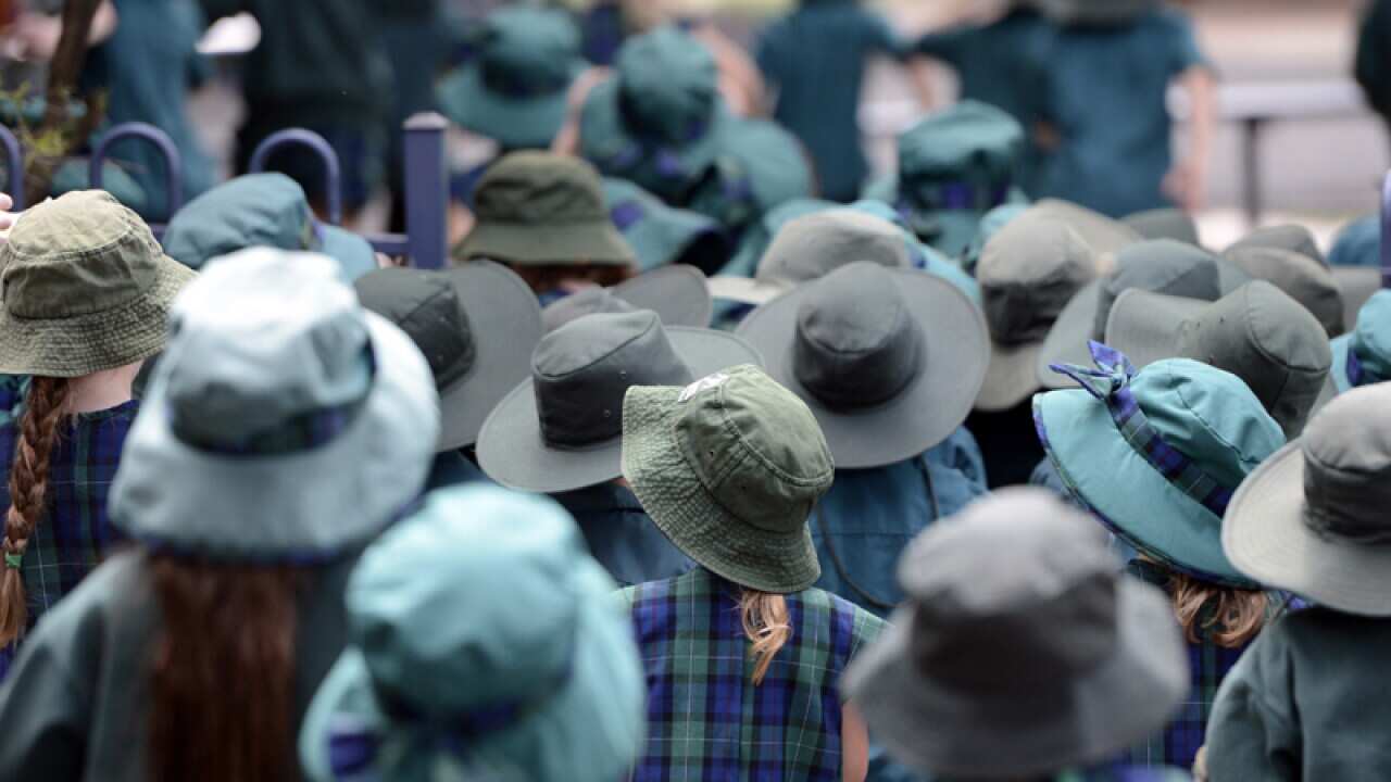 Primary school students in Brisbane