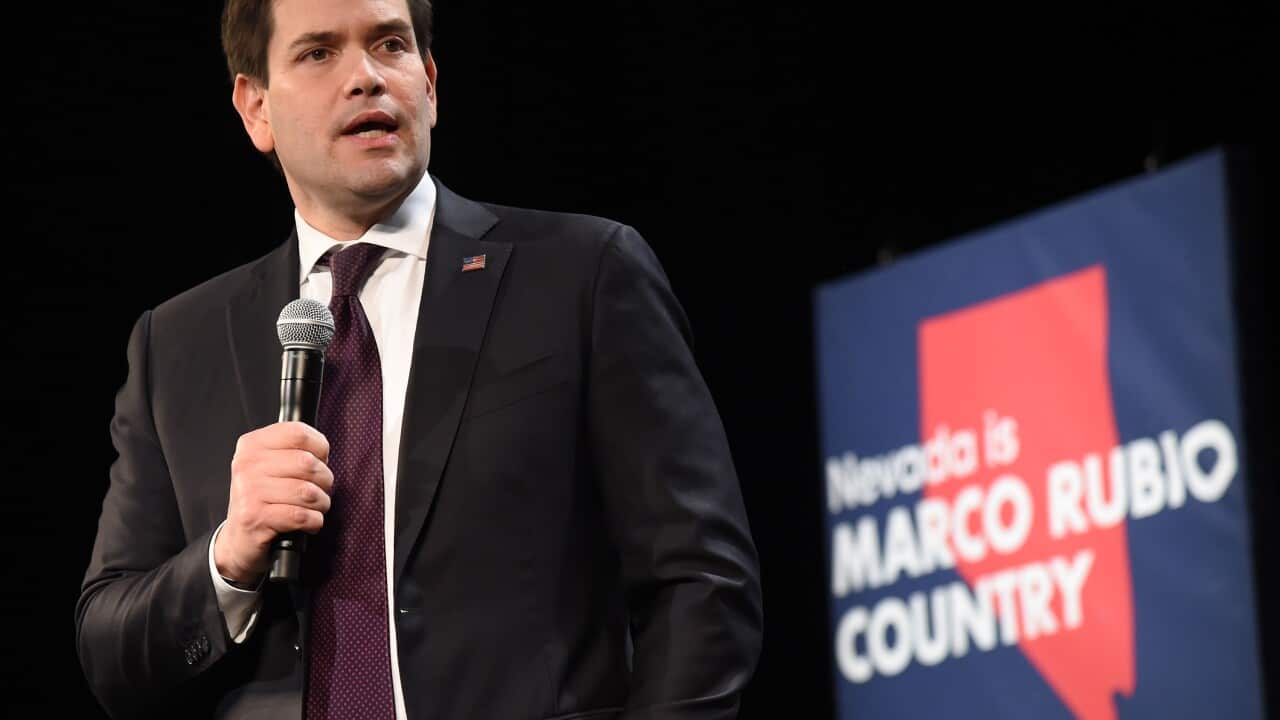 Marco Rubio Holds Campaign Rally