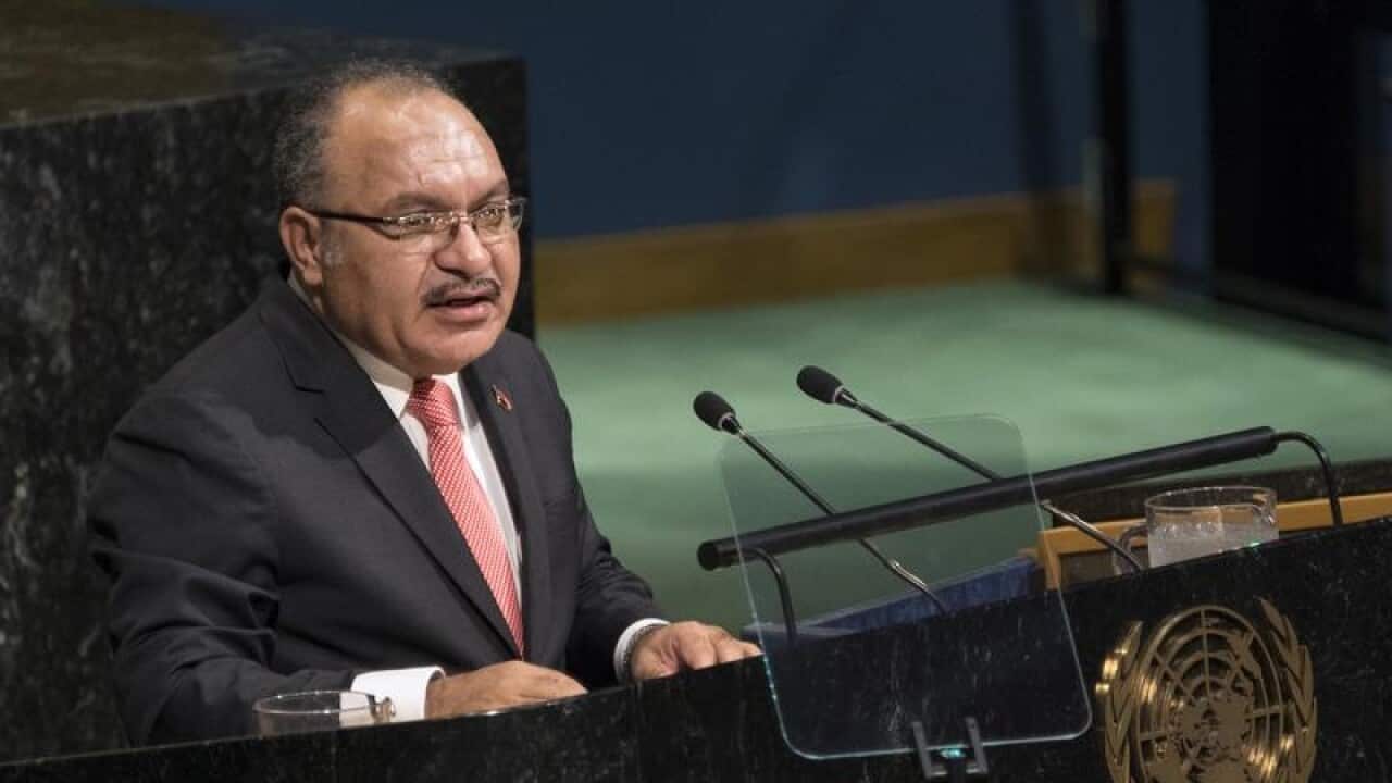 Outgoing PNG prime minister Peter O'Neill