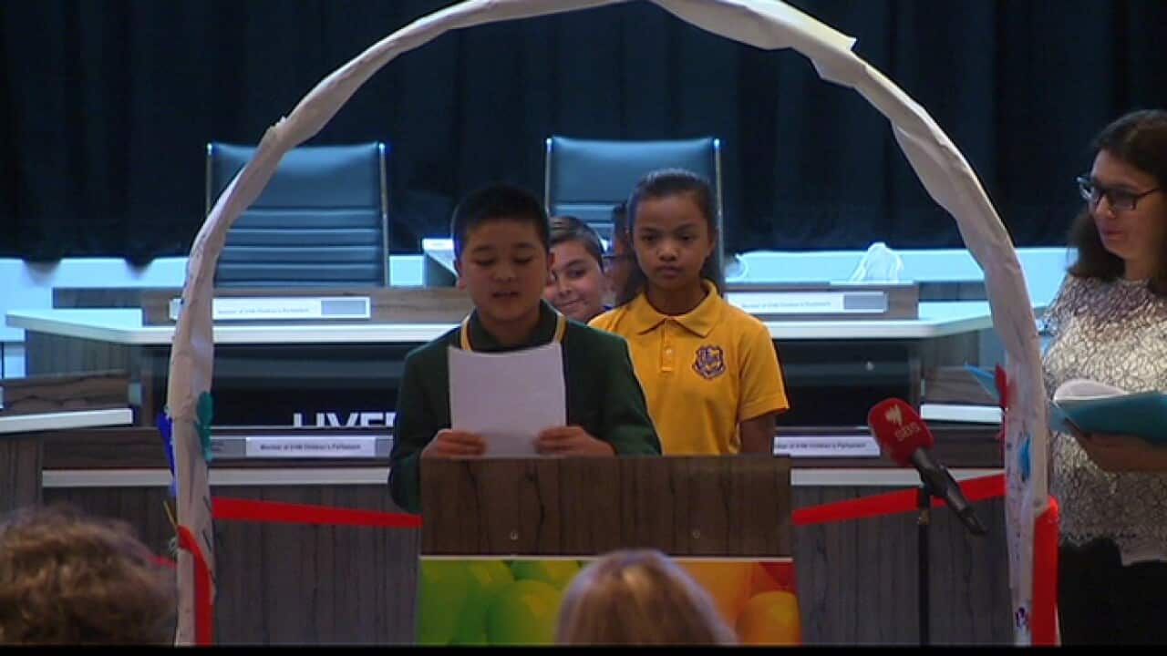 Liverpool City Council chambers kids’ parliament
