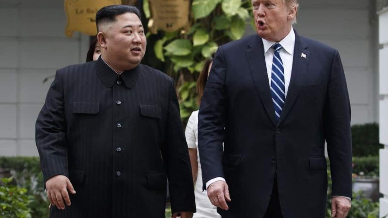 North Korean leader Kim Jong Un and President Donald Trump.