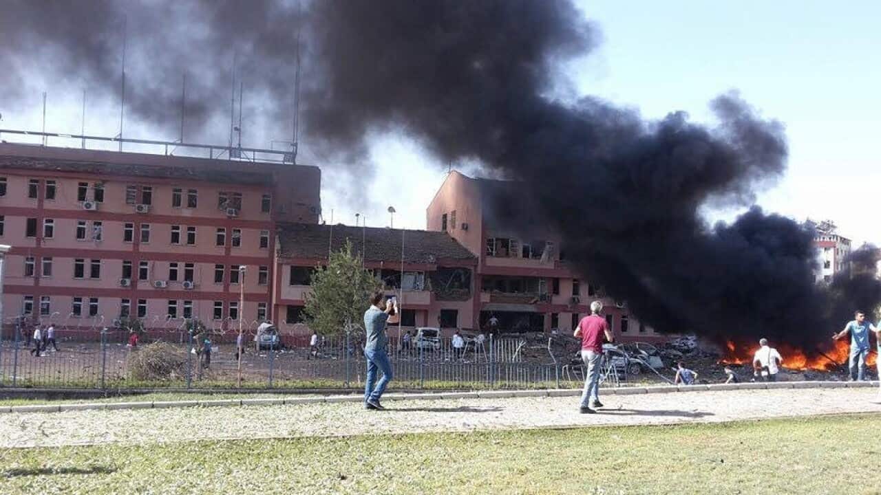 Car bomb kills three and injures 100 in eastern Turkey.