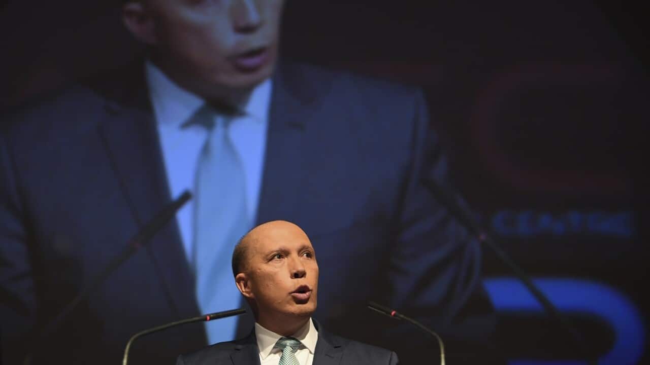 Australian Home Affairs Minister Peter Dutton.