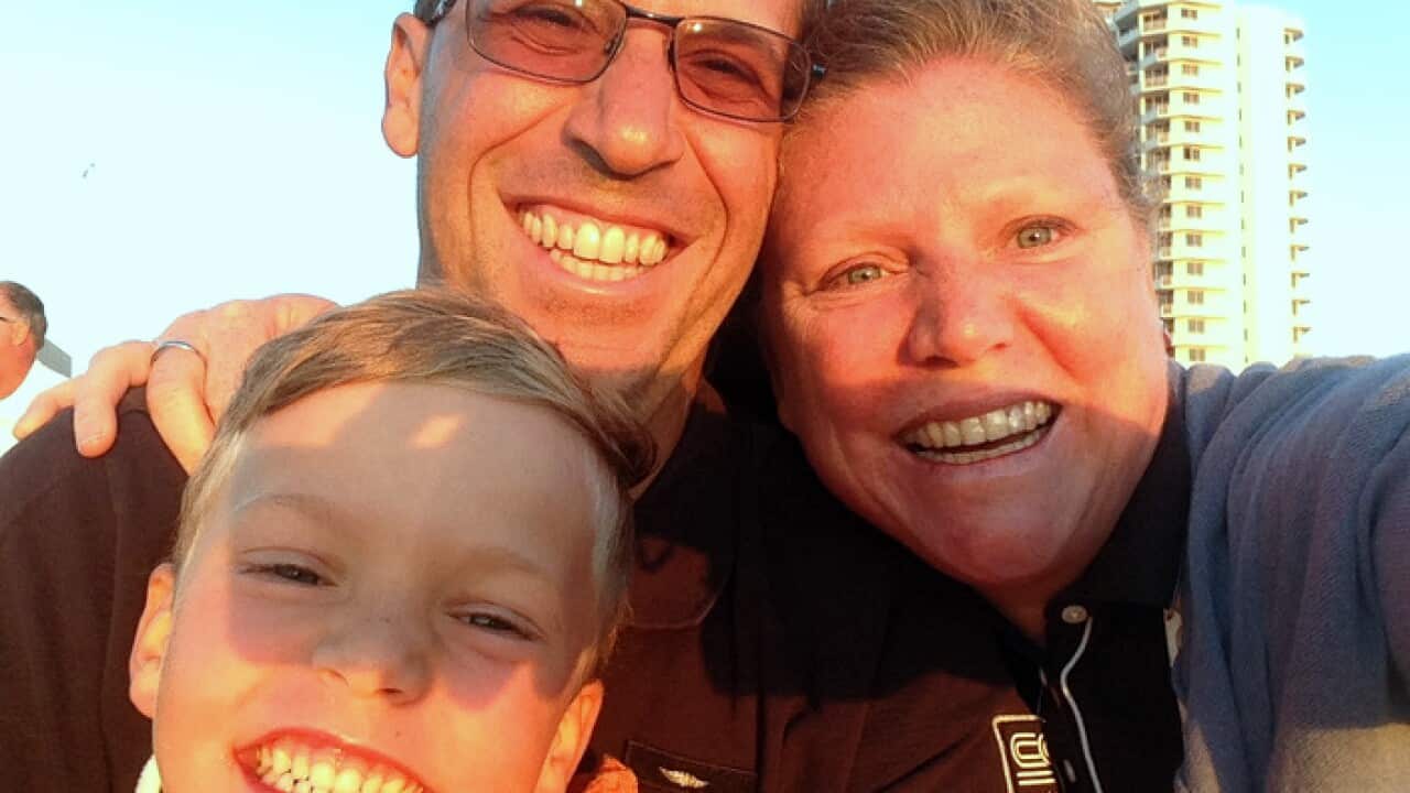 Veronica, Fabio and their child Enrico