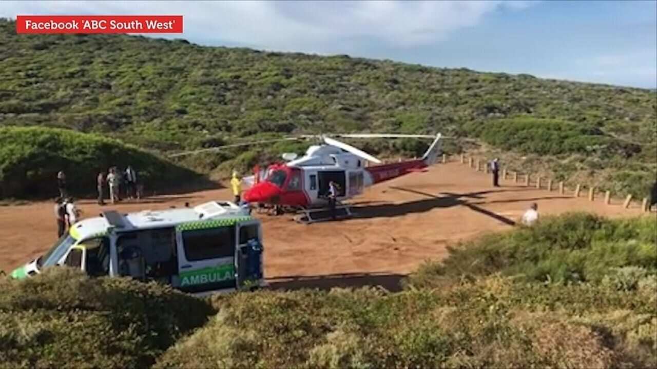 A man was bitten on the lower leg at Cobblestones beach in Gracetown.