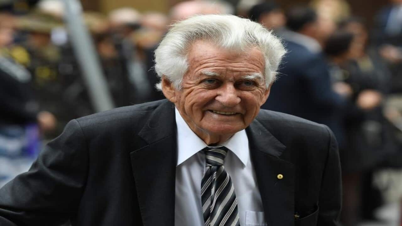 Former prime minister Bob Hawke