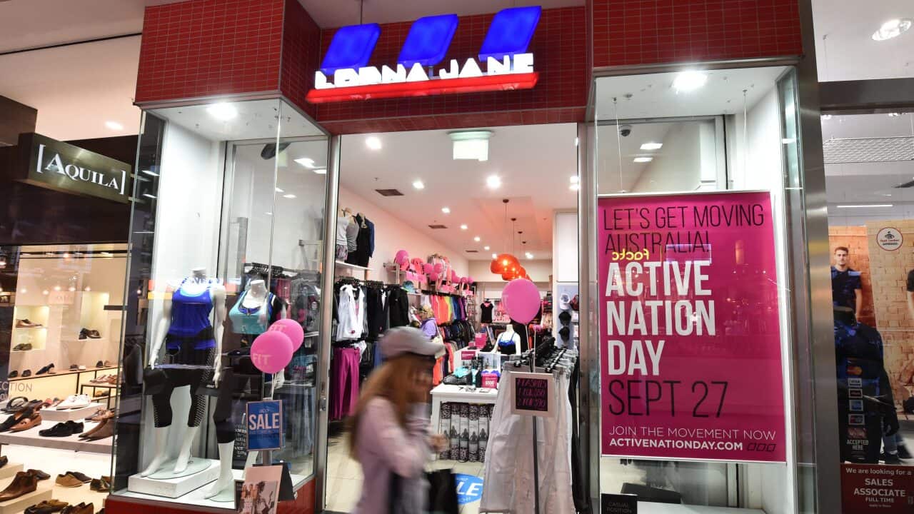 A Lorna Jane store at Melbourne Central.