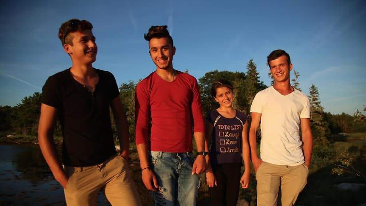 The Hendawi children hope to become civil engineers and dentists – from left - Mohammed, Ahmed, Shahed and Said