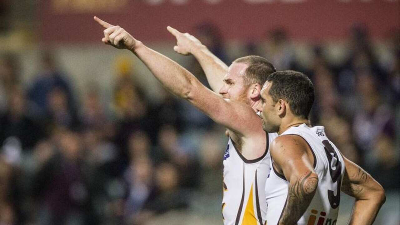Jarryd Roughead and Shaun Burgoyne