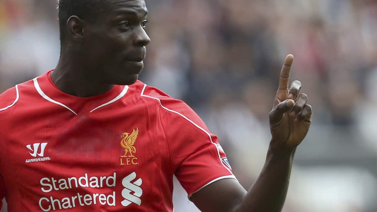 Liverpool's Mario Balotelli (File: AAP)
