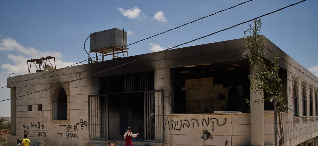 West Bank Ablaze: Settler Violence Escalates Amidst Gaza Conflict, Mosques Torched