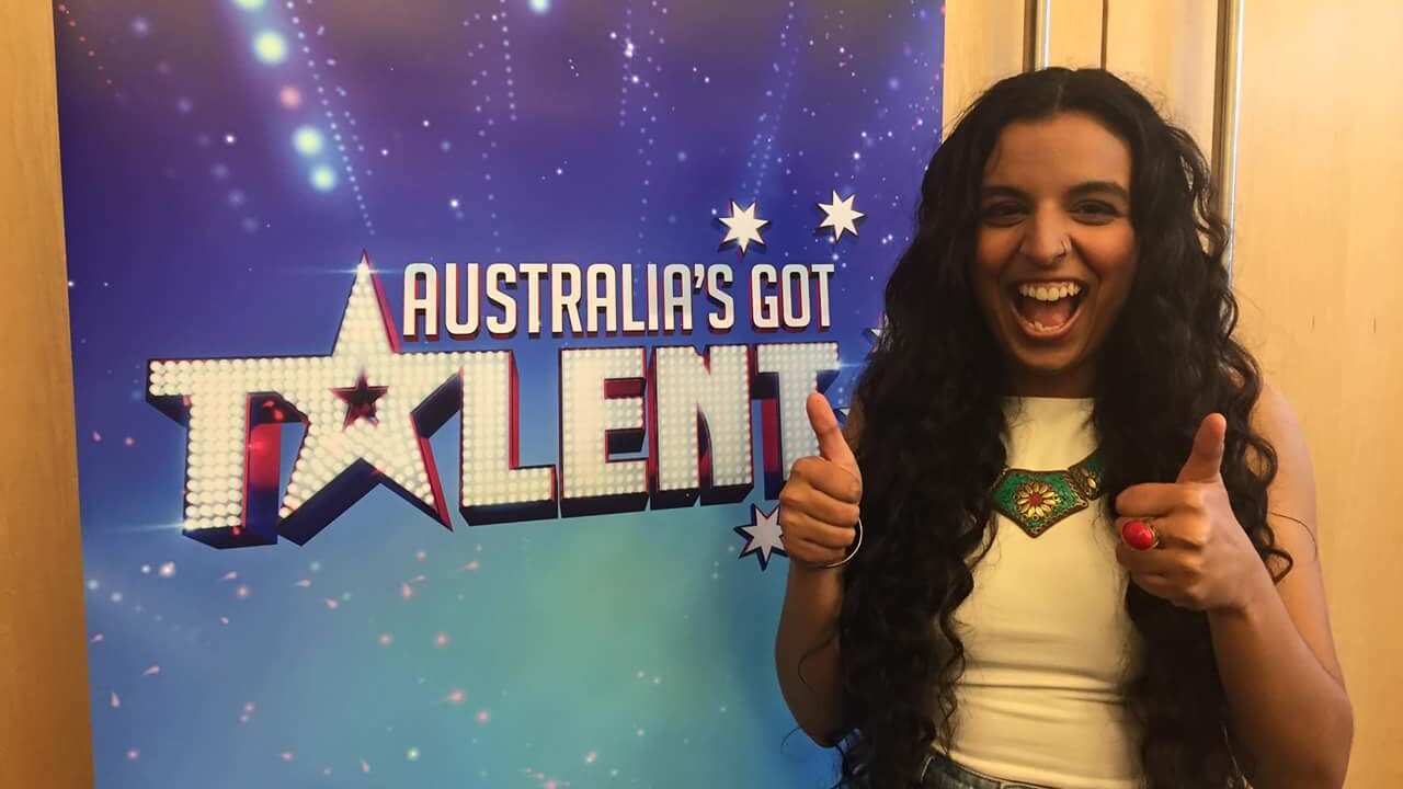 Sukhjit Kaur, competing in Australia's Got Talent