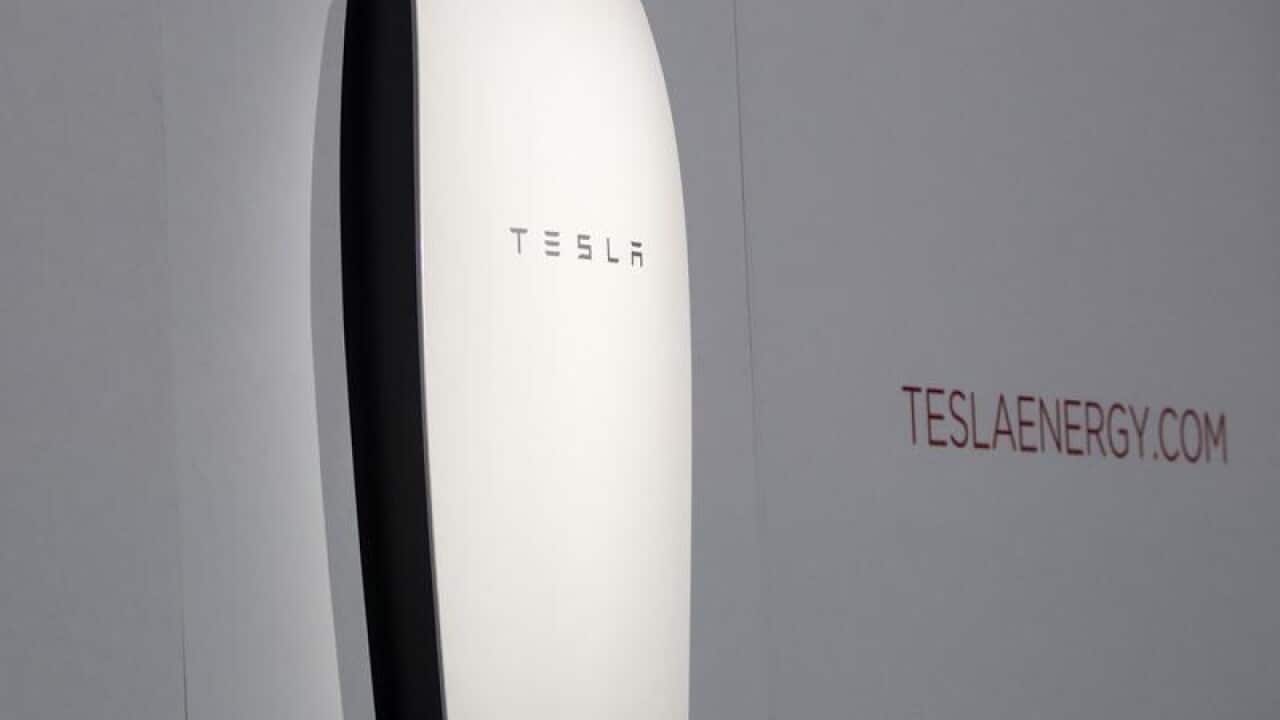 A Tesla Powerwall battery storage