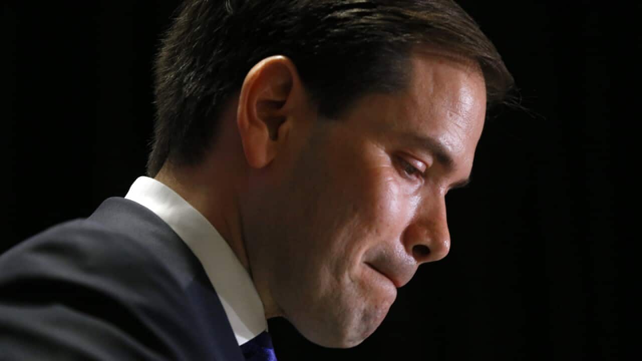 Republican presidential candidate Marco Rubio