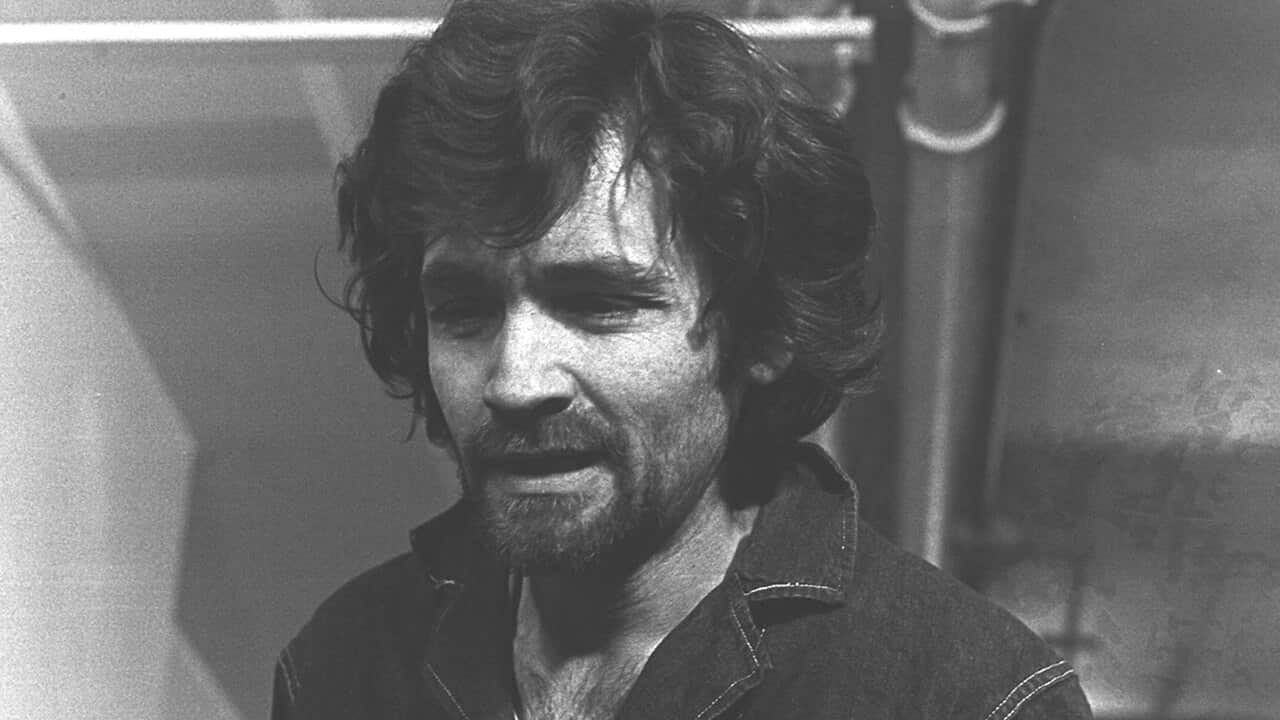 Charles Manson en route to LA court room in December, 1970. 