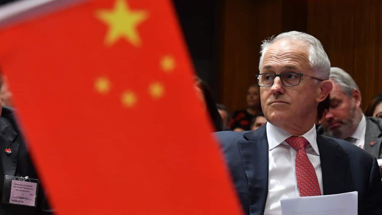 Prime Minister Malcolm Turnbull at an Australia China Business Council, 2018 Canberra Networking Day event at Parliament House in Canberra