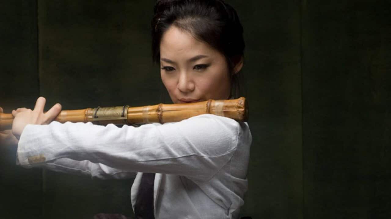 The Korean bamboo flutist(taegŭm), Hyelim Kim