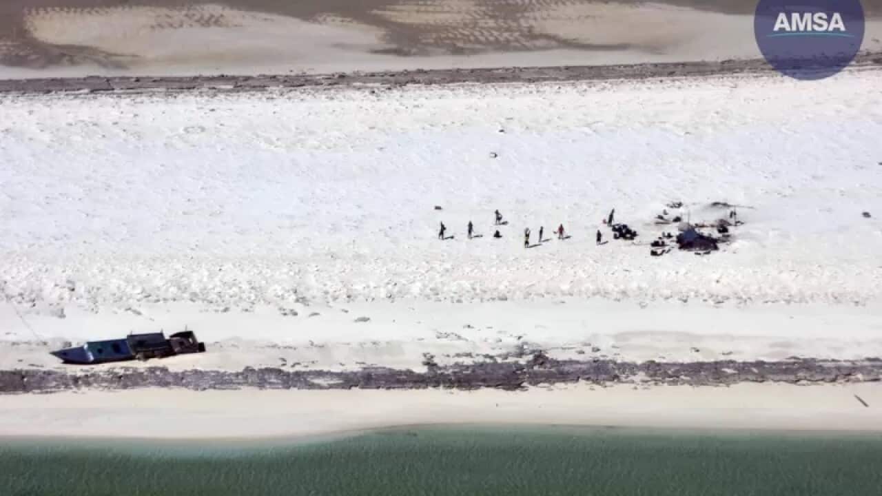 Indonesian Fishermen's shipwreck at Berwell Island