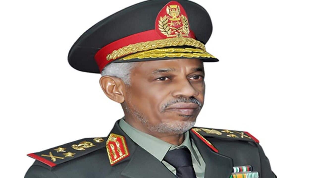 Sudan Defence Minister Ahmed Awad ibn Auf and the new ruler of Sudan