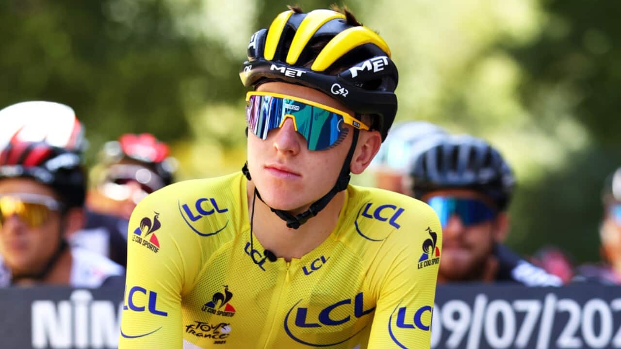 Tadej Pogačar of Team UAE Team Emirates at the Tour de France