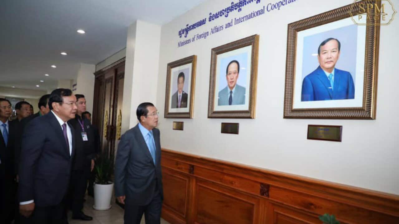 Hun Sen at Ministry of Foreign Affairs and International Cooperation