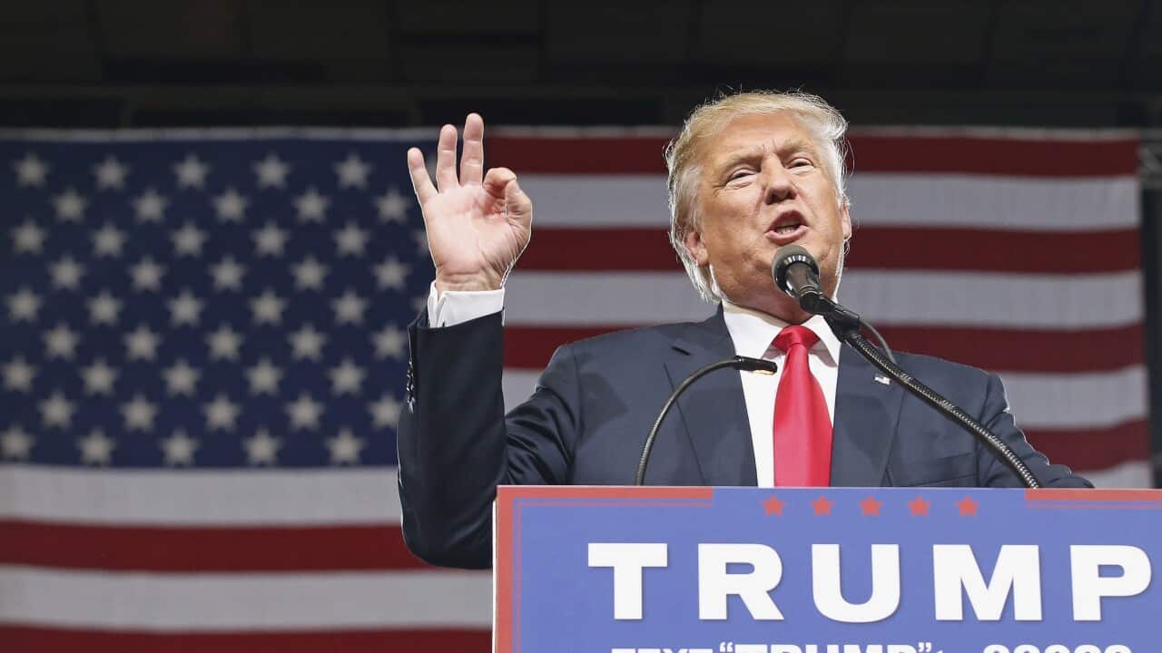 Republican presidential candidate Donald Trump