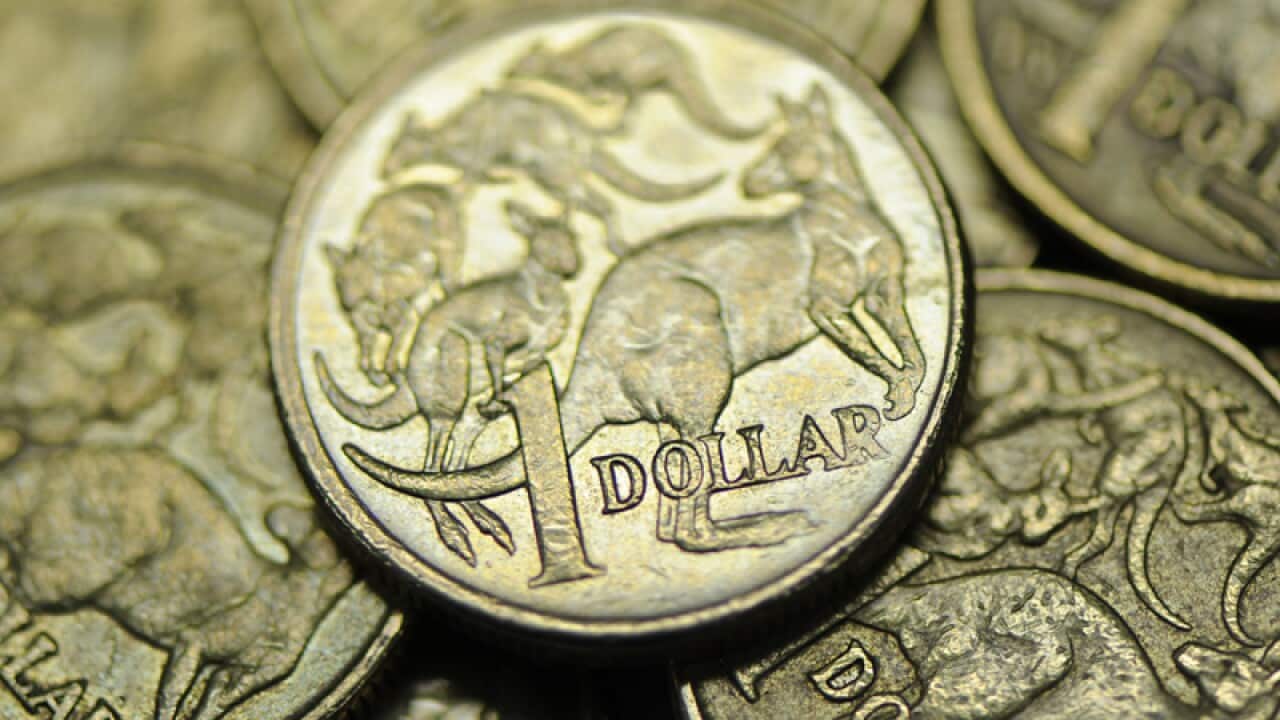 File photo of an Australian dollar