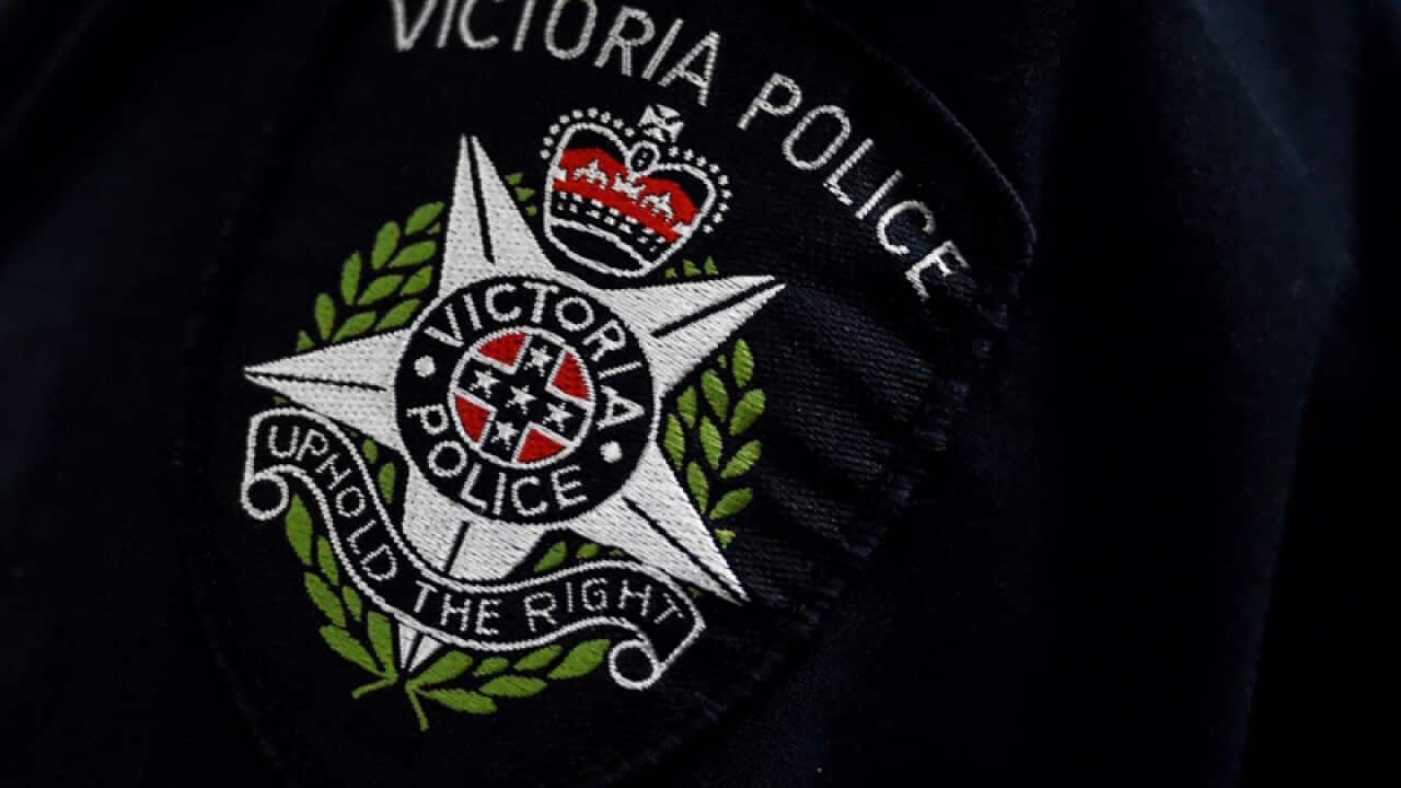 A Victoria Police logo