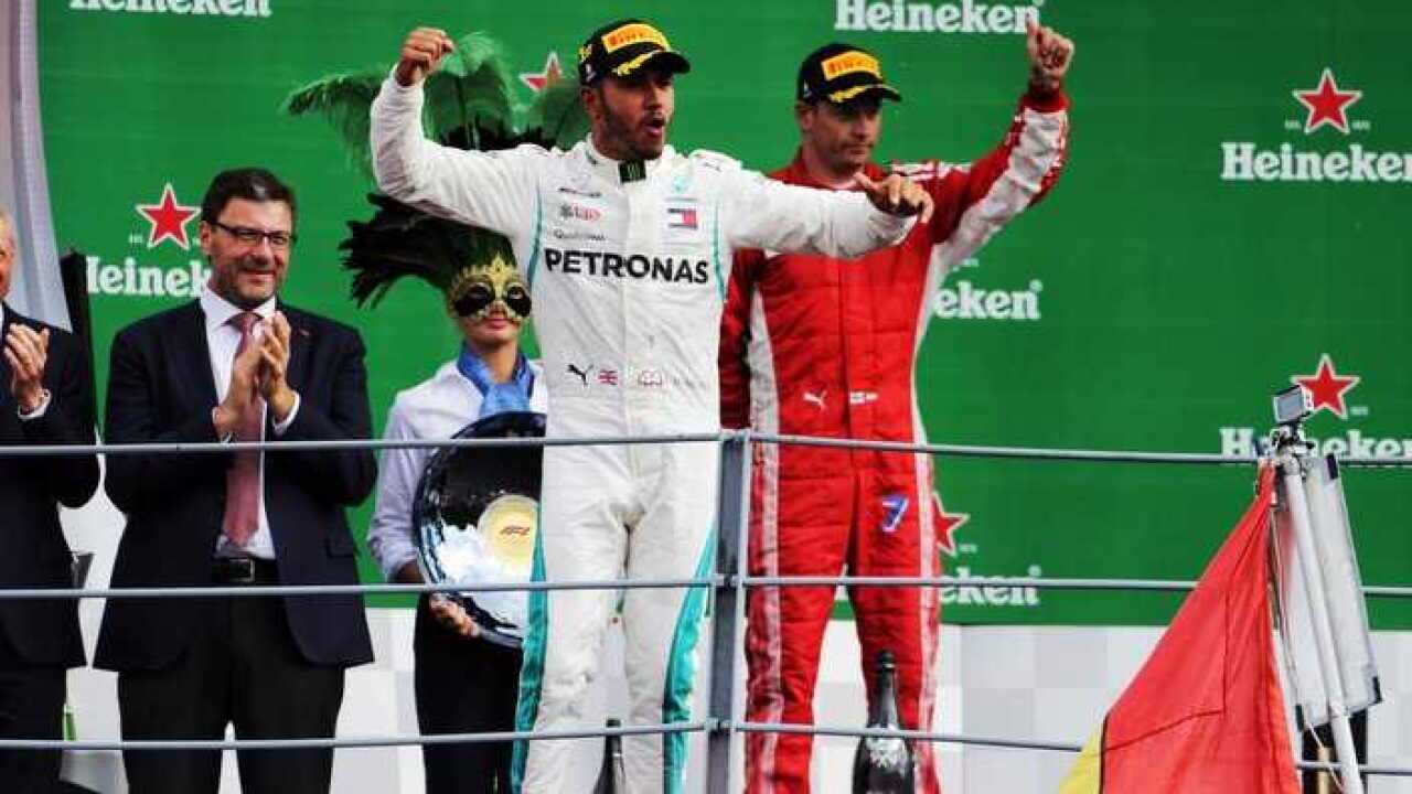 Il podio del Gp d'Italia di Formula 1