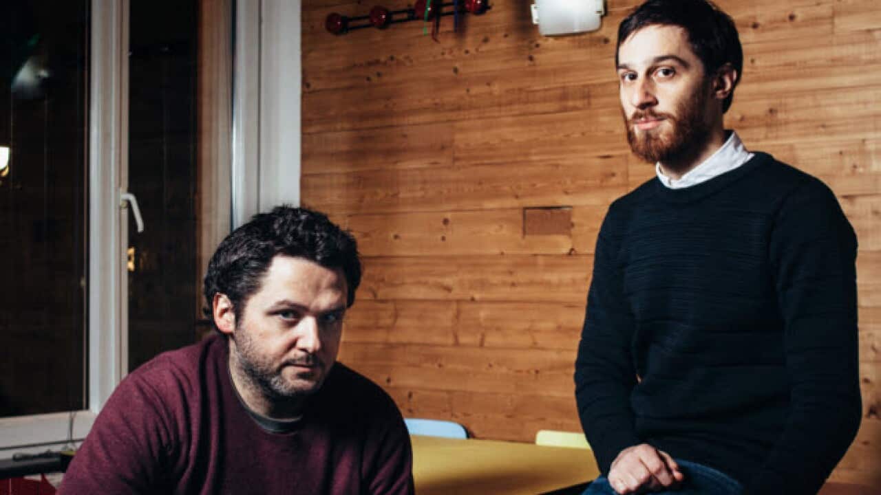 David Pariente, left, and Yonathan Freund are doctors in the emergency department at the Pitie-Salpetriere hospital near the location of one of the Nov. 13 terrorist attacks in Paris. (Photo by: Lucien Lung — For The Washington Post)