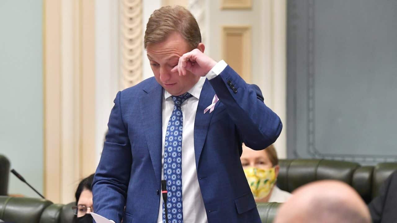 Queensland Deputy Premier Steven Miles is seen during Question Time at Queensland Parliament House in Brisbane, Thursday, September 16, 2021